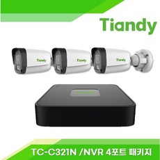 티엔디 Tiandy IP CCTV TC-C321N NVR TC-R3104 3패키지(1TB) 텐디 - tc-r3104