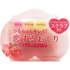 일본 코이스루 오시리 복숭아 비누 힙케어 엉덩이비누 스크럽 80g x 3개 세트