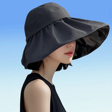 보보니 UV 자외선 차단 챙넓은 여름 바캉스 모자