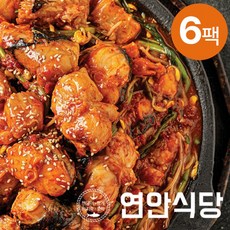 [KT알파쇼핑]연안식당 살가득 특 아구찜 700g x 6팩 + 비법소스 60g x 6팩