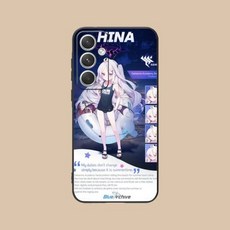 블루아카이브 삼성 갤럭시 케이스 핸드폰 Blue Archive Hina Mobile Phone Case for Samsung Galaxy S24 S23 S22 S21 S20 S10