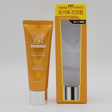 케어존 데일리 앤 패밀리 선케어 크림 80ml(민감성 SPF50), 80ml, 1개