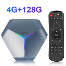 듀얼 와이파이 BT 홈 시어터 셋톱 TV 박스 미디어 플레이어 A95X F4 2024 스마트 TV 박스 안드로이드 11 4K 8K HD Amlogic S905X4 128GB 24G, 31) Au 플러그  4G128G - 미디어박스hd