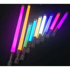 LED 충전식 휴대용 주변 조명 튜브 라이트 스트립, 1개, 발광등 0.3m 노란색