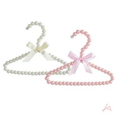 원익몰2 강아지 진주 옷걸이 작은옷걸이, 아이보리, 1개