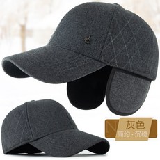 남성 모자 남자 겨울 미드 노년 보온 귀막이 귀달이 야구모자 아버지 할아버지 영감 두꺼운 융털 헌팅캡 보온모자