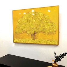 이나코리아 돈 들어오는 그림 황금 돈나무 액자 인테리어 거실 풍수인테리어, 포스터 만(액자 미포함)