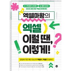 엑셀마왕의 엑셀 이럴 땐 이렇게! : 답답하기만 했던 당신의 엑셀에 엑셀로 답하다, 길벗, 엑셀마왕(임규범) 저