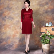 결혼식이 엄마돌드레스 4 왠지 입다 의 가을옷 고귀한 중년 기쁘다 시어머니 결혼피로연 룩