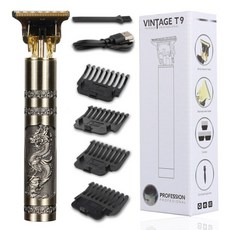 hair clippers 전문 헤어 커팅 머신 beard trimmer for men 이발소 전기 면도기 빈티지 t9 헤어 커터, 용봉