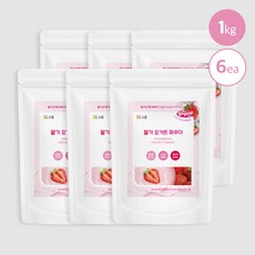 오붐 딸기 요거트 파우더 1kg, 1개, 6개입