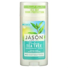 제이슨 내추럴 Jason Natural 데오드란트 스틱 티트리 정화 2.5 oz 71 g), 71g, 1개