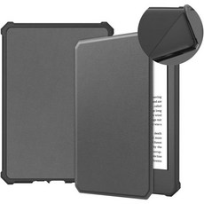 Zrengp All-New Kindle 킨들 11th Gen 6"(2022 출시) E-리더 커버 11세대 6인치(TPU-회색)용 자동 절전 깨우기 기능이 포함된 울트라 슬림 폴리, 1개