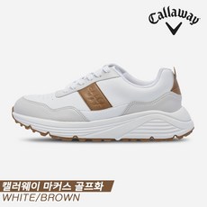  캘러웨이코리아정품 2023 캘러웨이 마커스 MARCUS 골프화 화이트브라운 남여공용 