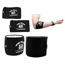 Grip Power Pads Elbow Compression Sleeve (2 Count) Golf Elbow Brace Weightlifting Sleeve Tennis Strap Arthritis & Tendonitis Pain