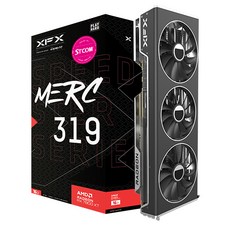 XFX 라데온 RX 7800 XT MERC 319 BLACK D6 16GB AMD 그래픽카드 - 엑스트리머dv-x70