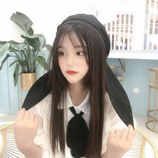 헬시윙 학생 모자 INS여제 토끼귀 베레모 여성 겨울 가을 스위트 큐트 블랙 화가모자