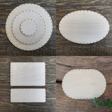 라탄합판 라탄 자작나무 바닥 판 UV코팅 수업용 프리미엄, 10cm, 원형, 1개