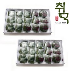 정선 수리취떡 선물용 떡 (찹쌀떡&인절미) 강원도 전통떡 특산품, 1박스, 1.5kg