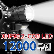 네이처룩스 XHP90.2 + COB LED 헤드랜턴 12000루멘, 1개, 혼합색상