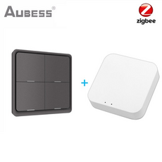  스마트 홈 zigbee 무선 스위치 버튼 4gang 12 장면 무료 스티커 3 페어링 모드 tuya 스마트 라이프 앱 제어 허브 필요, 보여진 바와 같이 
