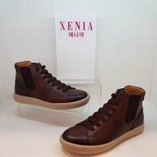 제니아(XENIA) "신고 벗기 편한 남성 처카부츠" 경량소재로 무게가 가볍고 쿠션감이 뛰어난 소가죽 밴딩끈 부츠 남성부츠 캐주얼부츠 겨울부츠 데일리부츠