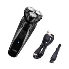 남성용 휴대용 전기면도기 수염 끼임의 스마트 방지 Type-C 고속 충전 800mAh 대용량 배터리, 블랙, BS505