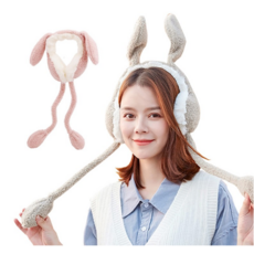[레인보우] 토끼귀마개 방한귀마개 움직이는 귀마개 래빗귀마개 움직이는 토끼