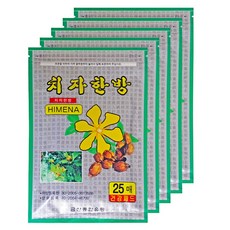 [5SET 무배] (치자 한방패드 5SET) 25매X5개=총125매 건강패드 한방 치자 패드 파스 타입, 5개, 25개입