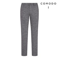 COMODO 코모도 그레이 헤링본 울 혼방 팬츠