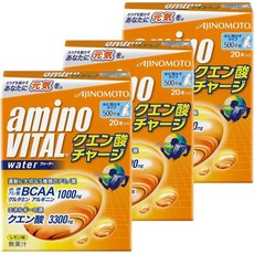 Amino Vital Citric Acid Charged Water 아미노 바이탈 아미노 바이탈 시트릭 액시드 차지 워터 20개입 3팩, 3개 - 시트릭애씨드