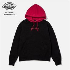 디키즈 437 볼륨 자수 로고 기모 후드티 블랙 DSQ3UTHT437