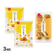 삼립 간식 미니 약과 2봉 + 참참만쥬 1봉, 3세트, 600g