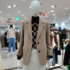 씨씨콜렉트 아웃포켓 기본핏 싱글버튼재킷(E223MSF103/베이지)