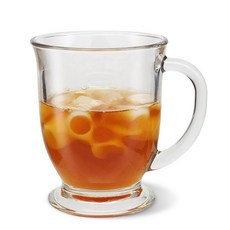진글라스 받침 머그컵 440ml, 2개