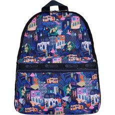 LeSportsac 햇살빛 스트롤 기본 백팩럭삭 Style 7812color E436 매력적인 이국적인 여행지의 활기차고 예술적인 일러스트비뉴트 화려한 모자이크 아트 타일 액센트