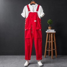 남성점프슈트레드
