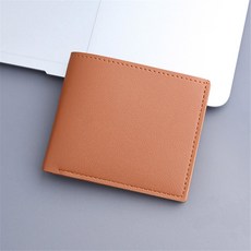 카드 남성용 길고 얇은 슬림 지갑 빈티지 PU 가죽 남성 신용 홀더 갈색 돈 단색 심플