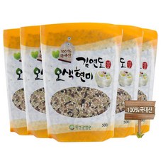 김연도 오색현미 500g 5봉+ 웰빙혼합10곡 500g 5봉, 1개