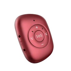 조절 사운드 펜던트 가능 4G 감지 개인 트래커 통화 및 버튼 추락 볼륨 GPS SOS, Red, 1개