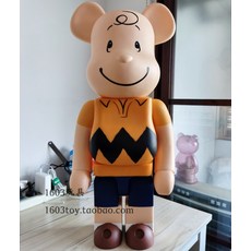 베어브릭 1000% 스누피 찰리 브라운 피규어 70cm, P개