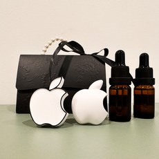 1+1 명품 차량용 석고방향제 최고급오일 20ML [선물포장], 요청사항에 꼭 기입 예) 3D화이트1개. 2D블랙1개, 헤스페리데스[자몽] 10ml 2개, 1세트