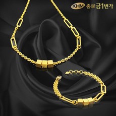 [KT알파쇼핑]여자 순금 목걸이 스퀘어클립 7.5g