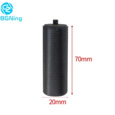 BGNing 메탈 블랙 핸들 핸드 그립 SLR 스태빌라이저 LED 손전등용 미끄럼 방지 카메라 액세서리 1/4 인, 02 02 black, 1개