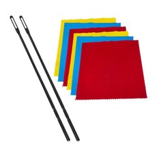 플루트 청소 막대 천 클리너 키트 연마 갈이 갈기, 2. 3 Color, 2. 3 Color, 1개