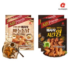 마니커 마니커에프앤지 바사삭마늘통닭 470g(2봉) + 바사삭치킨윙 400g(2봉), 단품없음