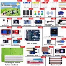 GeeekPi 아두이노 UNO 프로젝트 스타터 키트 Farmer Lab 스마트 농업 R4 Minima용 튜토리얼 포함, [01] Kit, 1개