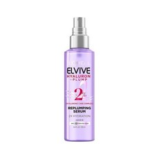 히알루론산 케어 콤플렉스 파라벤 프리 4.4 Fl Oz의 탈수되고 건조한 모발을 위한 로레알 파리 엘라이브 히알루론 포근한 수분 포동포동 헤어 세럼, 샌달우드, 4.4 Fl Oz(1팩), 1개