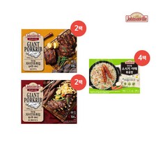 폭립2종갈비맛참나무500g*4팩각 2팩 소시지 야채볶음밥 250g*4, 1세트, 500g