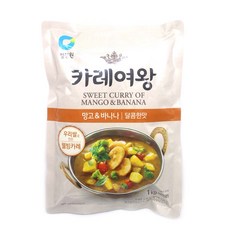 청정원 카레여왕 망고 앤 바나나 달콤한맛, 1kg, 2개